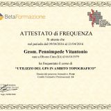 Attestato GPS